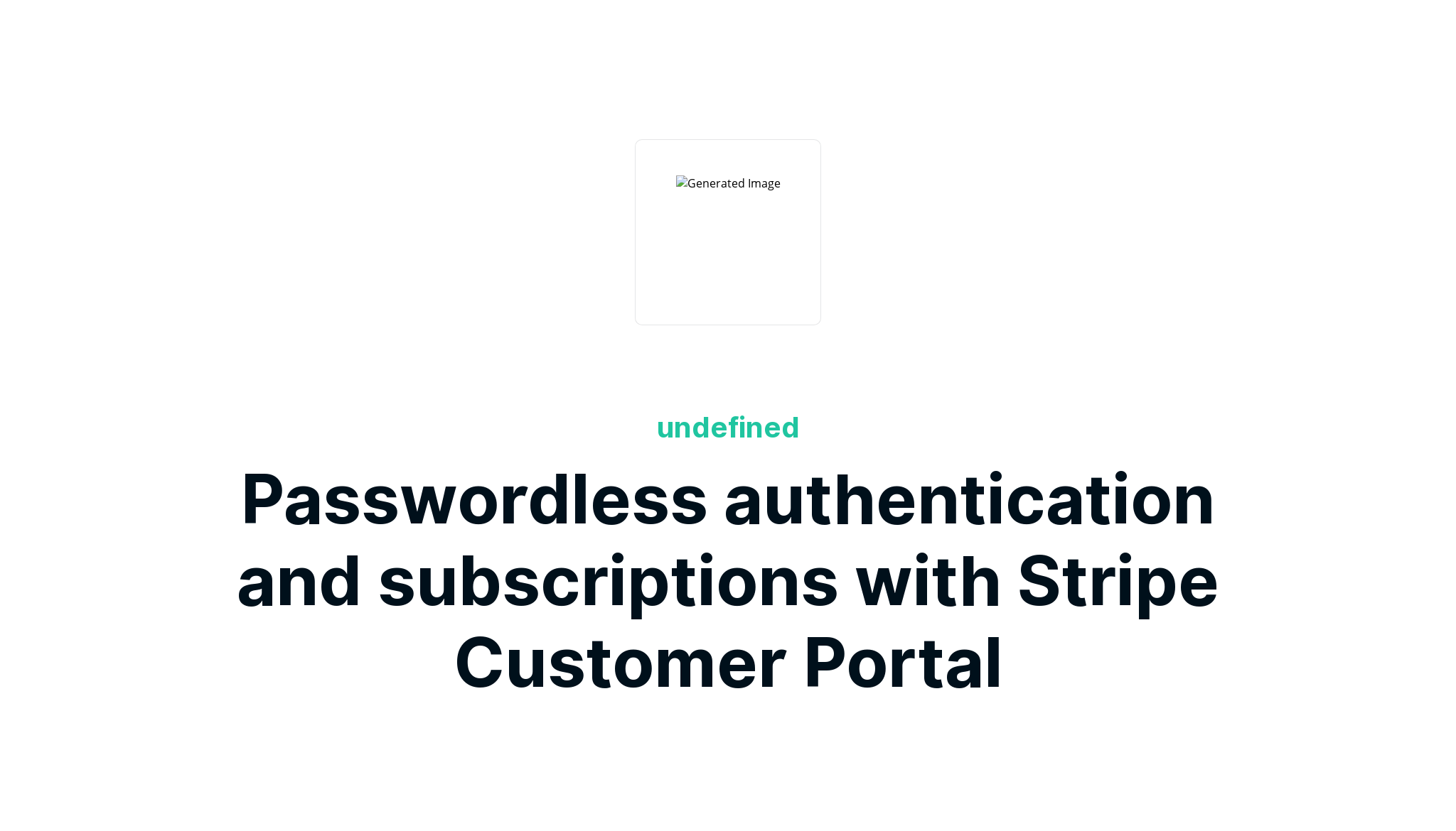 passwordless sign in